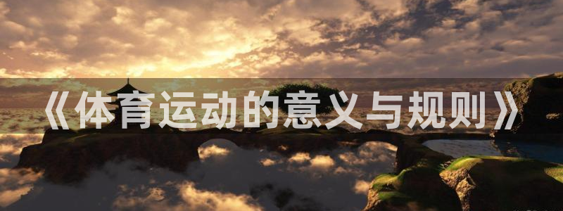 必一运动官网入口：《体育运动的意义与规则》